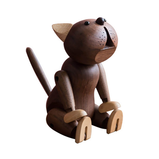 Wooden Cat Lego Decor