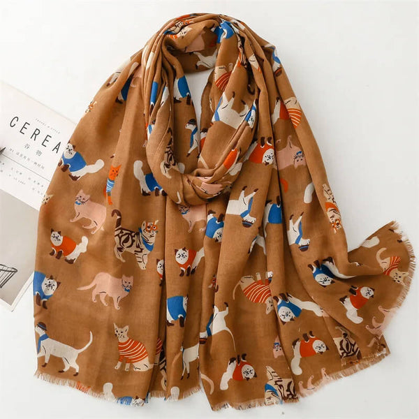 Load image into Gallery viewer, Winter Cat Scarf

