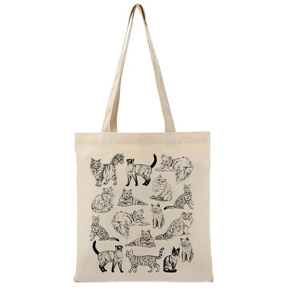 Load image into Gallery viewer, &quot;Cats, and cats!&quot; Tote Bag
