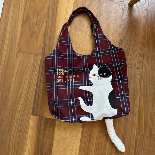 Load image into Gallery viewer, Cat Tail Tote Bag
