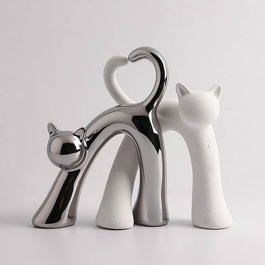 Cat Cross-Heart Decor