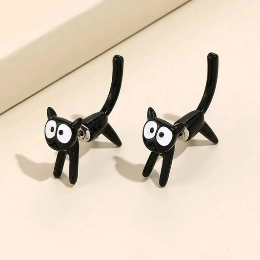Adorable Black Cat Earrings