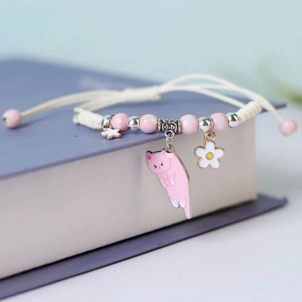 Load image into Gallery viewer, Hanging Cat Bracelet
