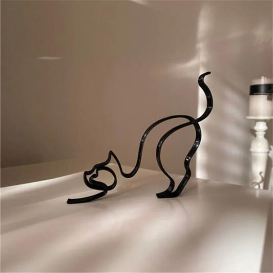 Minimalist Cat Sculpture