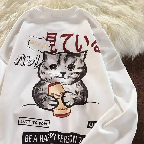 Load image into Gallery viewer, The Happiest Cat Sweatshirt
