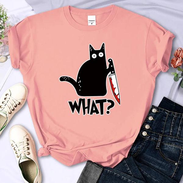 Load image into Gallery viewer, &quot;What?&quot; Cat Mini T-Shirt
