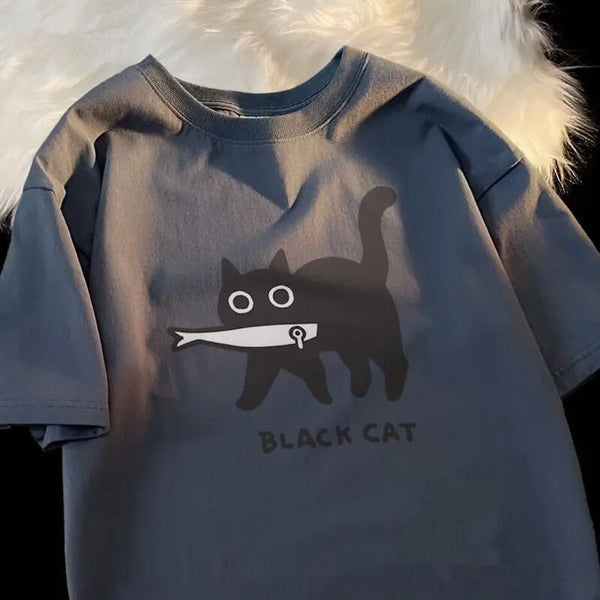 Load image into Gallery viewer, Black Cat T-Shirt
