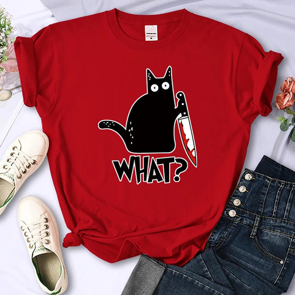 Load image into Gallery viewer, &quot;What?&quot; Cat Mini T-Shirt
