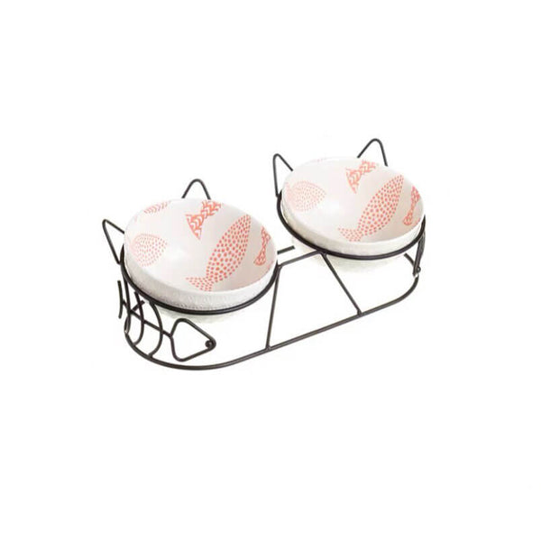 Load image into Gallery viewer, Double Cat Bowl
