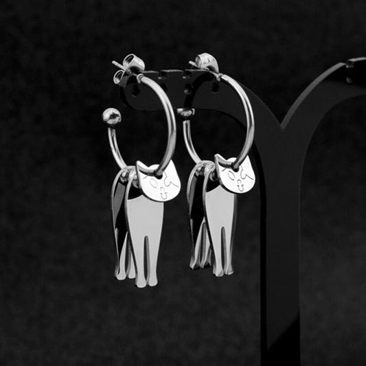 3D Lovely Cat Earrings