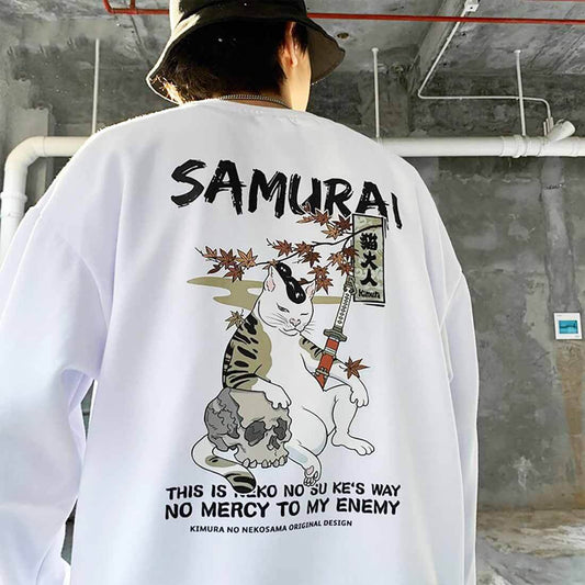 Japanese Samurai Cat Sweatshirt