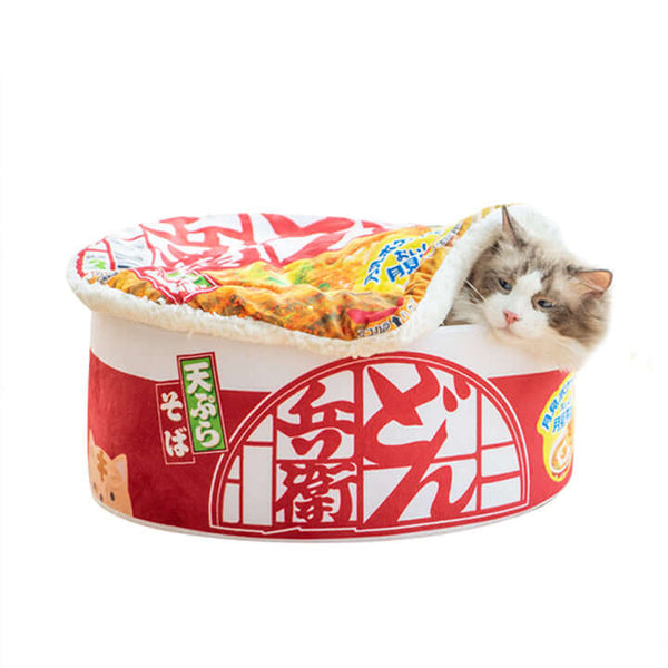 Load image into Gallery viewer, Cup Noodle Cat Bed
