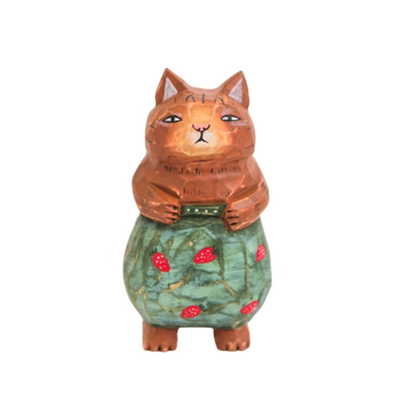 Load image into Gallery viewer, Festive Cat Wood Decor
