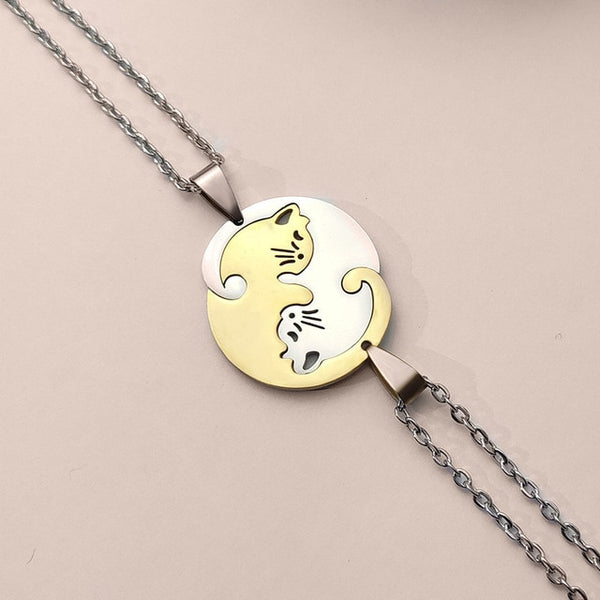 Load image into Gallery viewer, Yin Yang Cat Necklace
