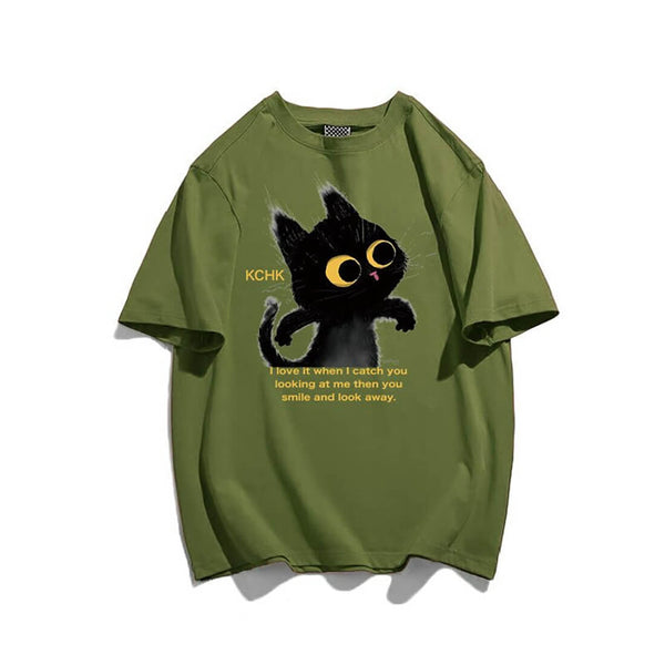 Load image into Gallery viewer, Catch You! Cat T-Shirt
