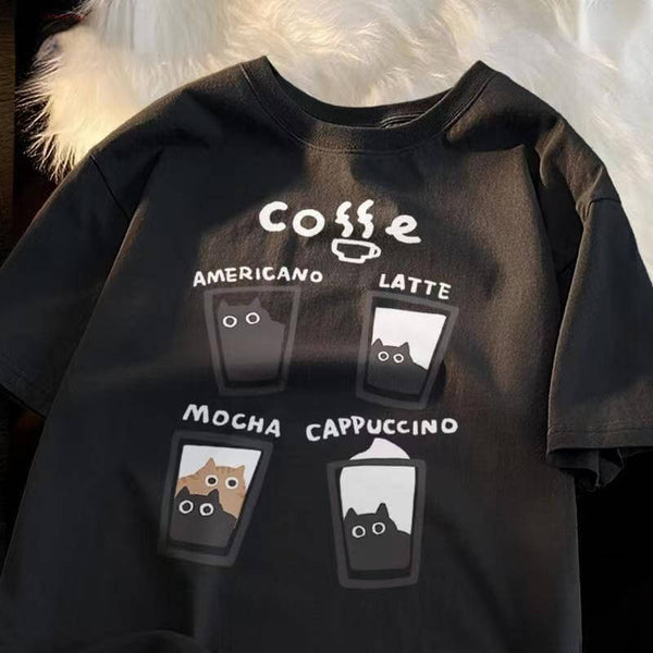 Load image into Gallery viewer, Coffee Cat T-Shirt

