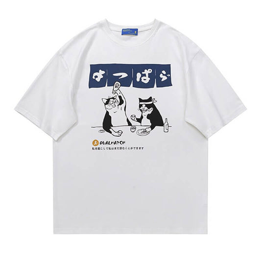 Cat Drinking T-Shirt