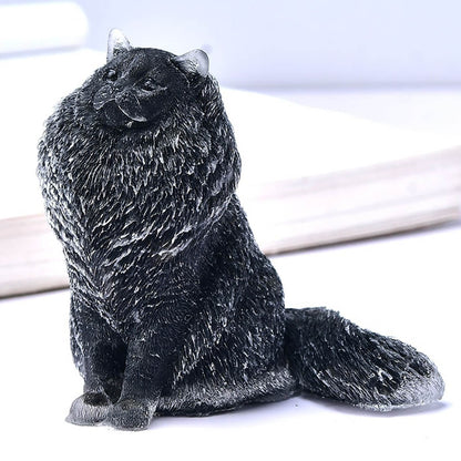 "Fluffy" Quartz Crystal Cat