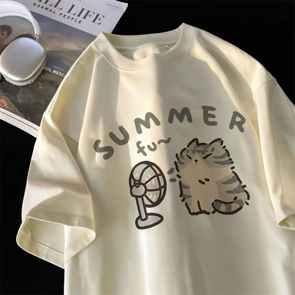 Load image into Gallery viewer, Hot Summer Cat T-Shirt
