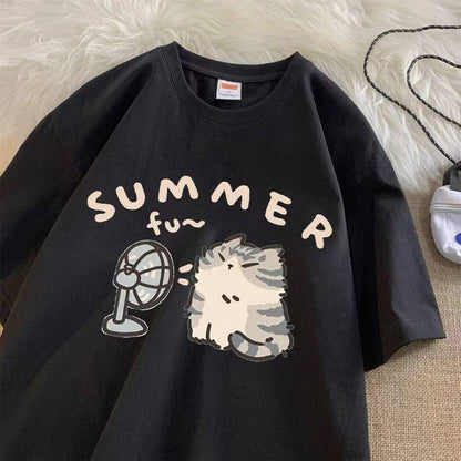 Hot Summer Cat T-Shirt