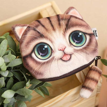 Adorable Cat Face Pouch