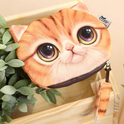 Adorable Cat Face Pouch