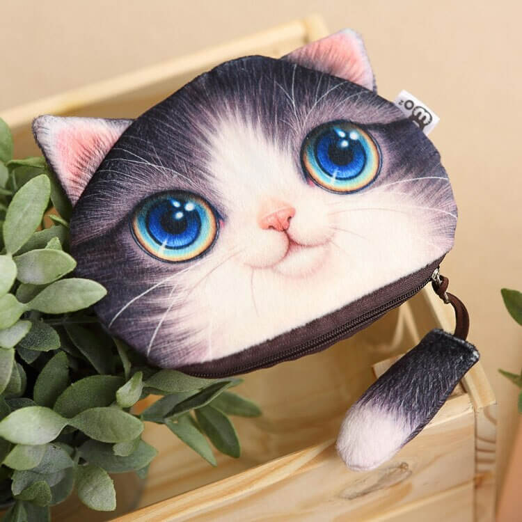 Adorable Cat Face Pouch