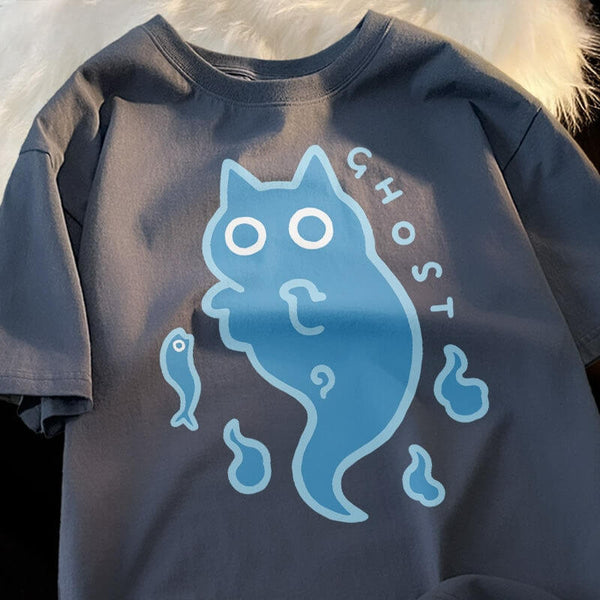 Load image into Gallery viewer, Ghostly Cat T-Shirt
