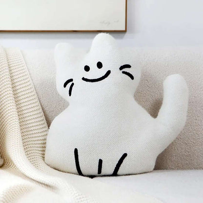 Adorable Cat Throw Pillow