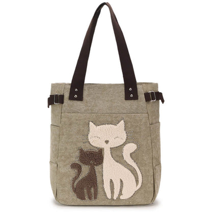 Happy Cats Canvas Bag