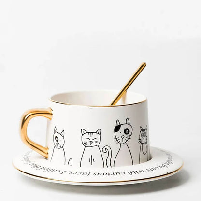 Naive Cat Mug Set