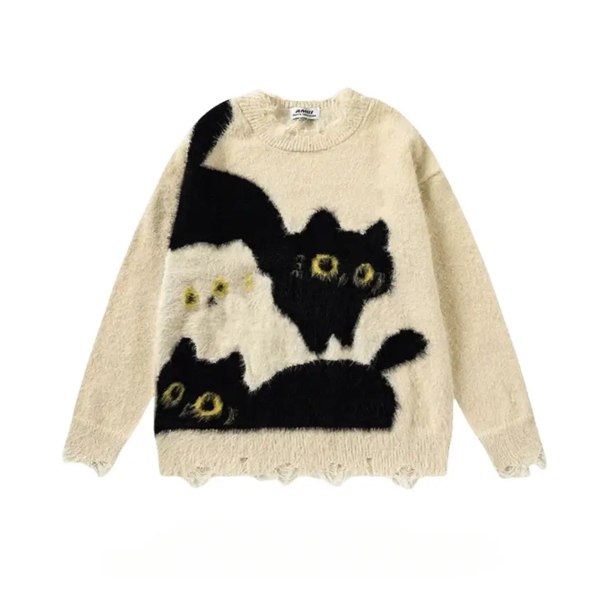 Naughty Cozy Cat Sweater