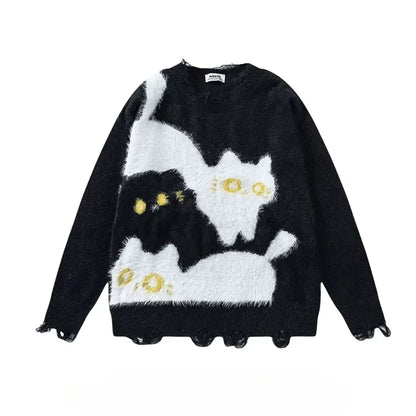 Naughty Cozy Cat Sweater