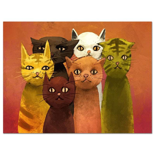 Cat Family Wall Art