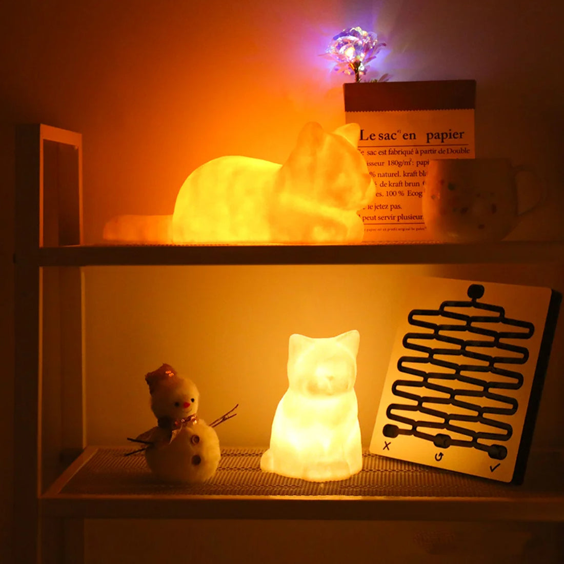 Sleepy Cat Lamp