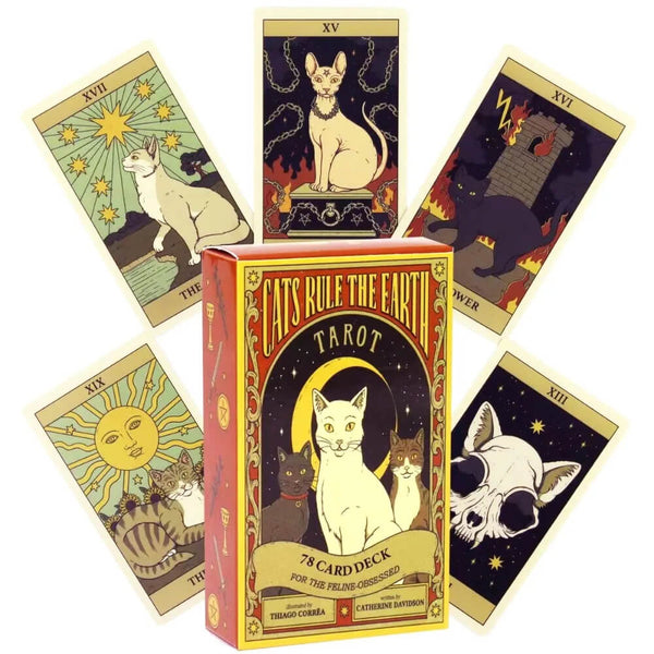 Load image into Gallery viewer, Cats Rule the Earth Tarot
