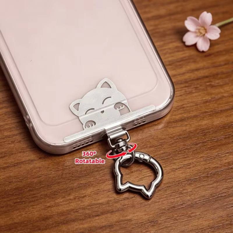 Cat Phone Strap Clip
