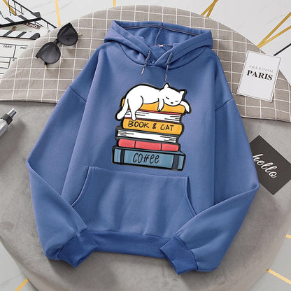 "Coffee, Cats & Books" Sweatshirt