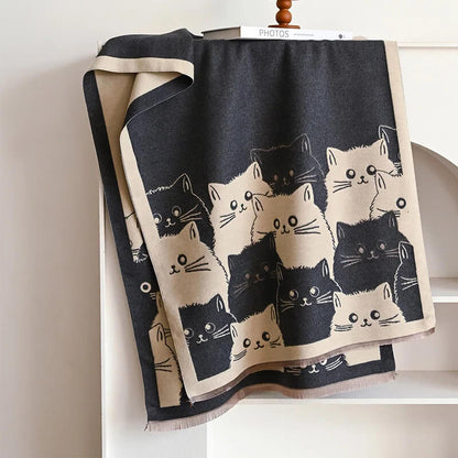 Cat Face Scarf