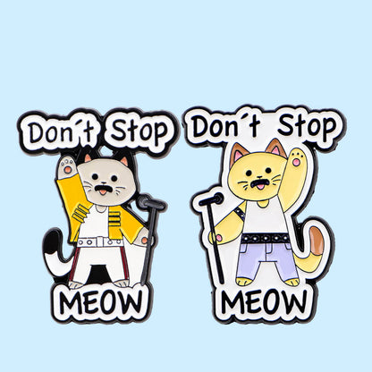 Don't Stop Meow Pin Set