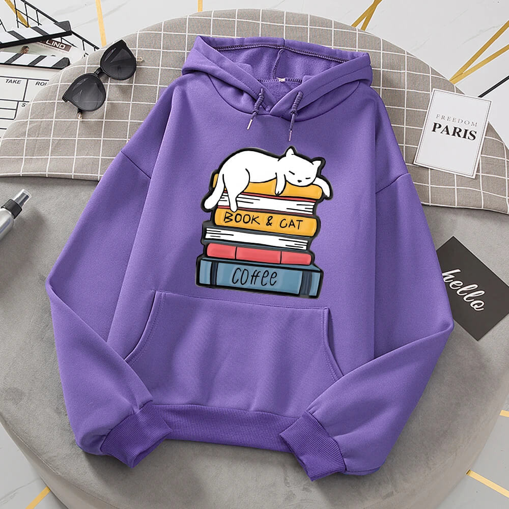 "Coffee, Cats & Books" Sweatshirt