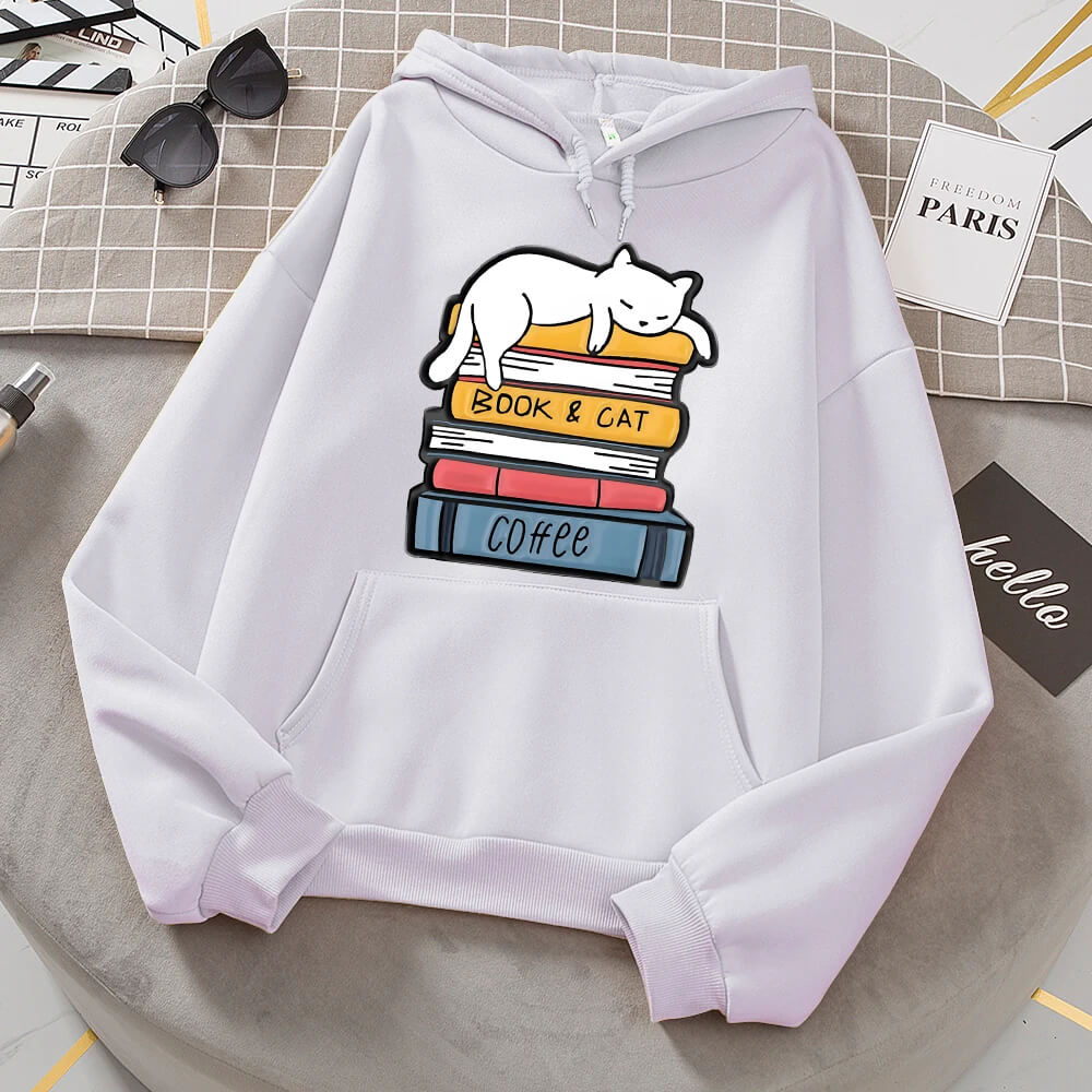 "Coffee, Cats & Books" Sweatshirt