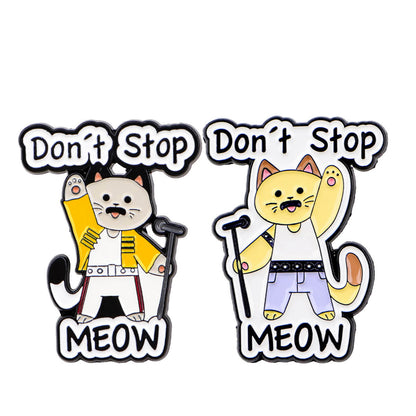 Don't Stop Meow Pin Set