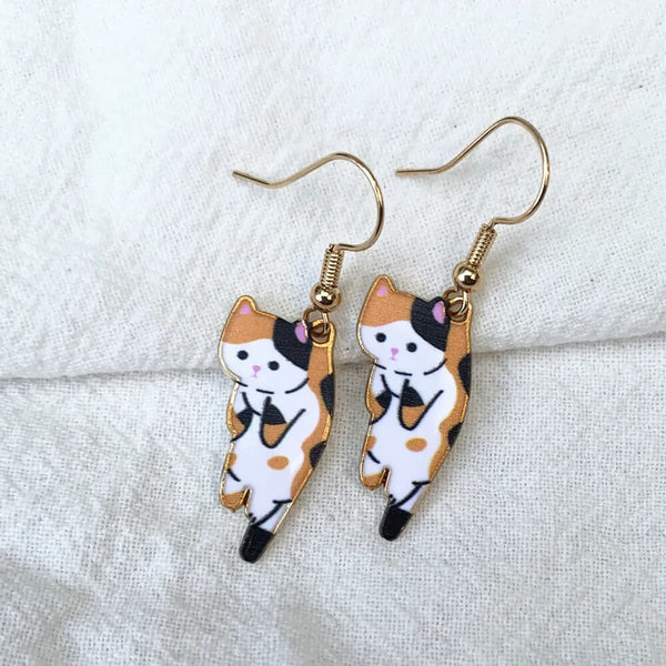 Load image into Gallery viewer, Pick Up The Cat Earrings
