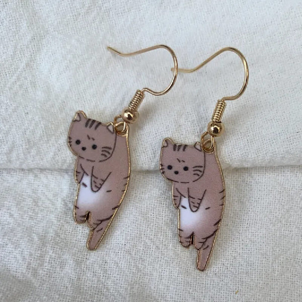 Load image into Gallery viewer, Pick Up The Cat Earrings
