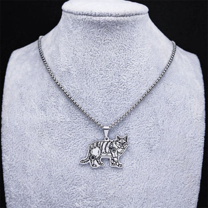 Robot Cat Necklace