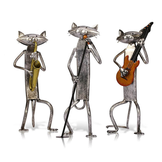 Cat Music Band Figure