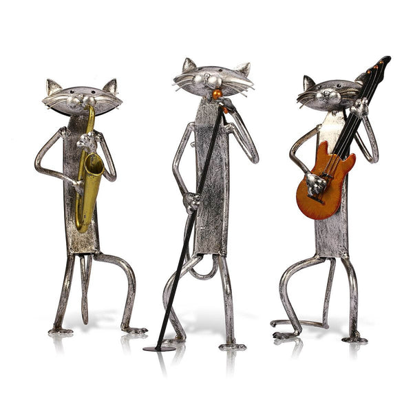 Load image into Gallery viewer, Cat Music Band Figure
