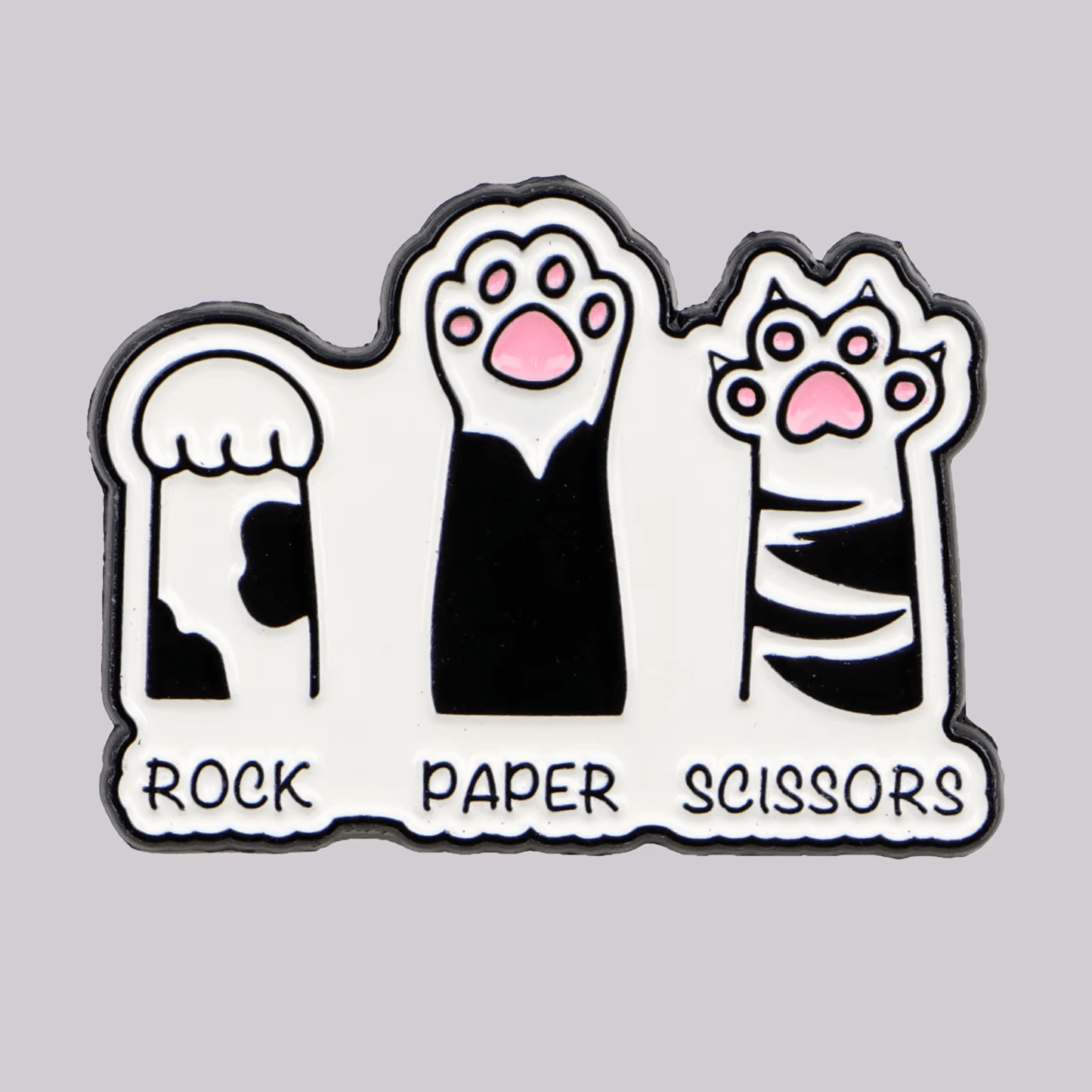"Paw Rock Paper Scissors" Pin