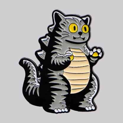 "Godzilla Cat" Pin